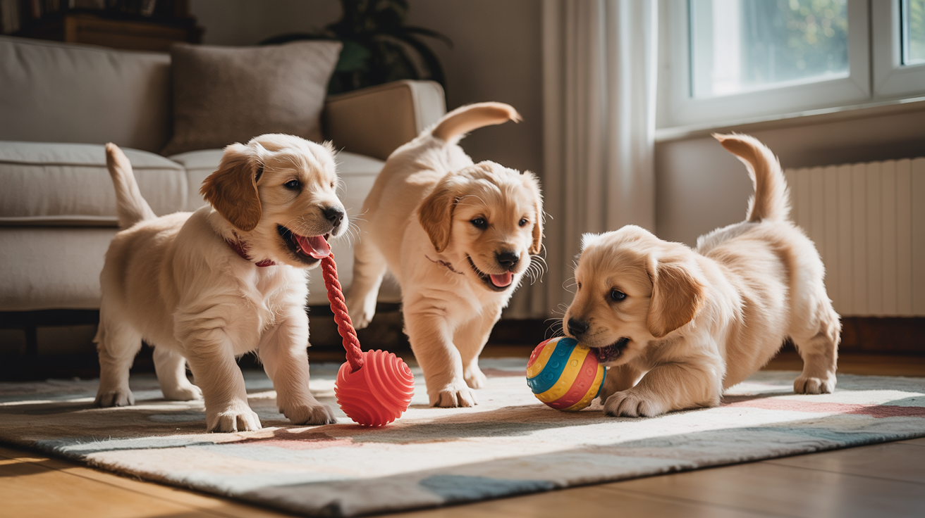 Mascotas jugando