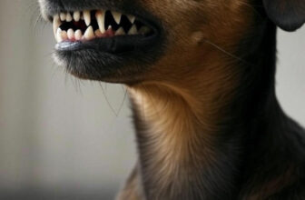 Perro mostrando comportamiento agresivo en un entorno controlado